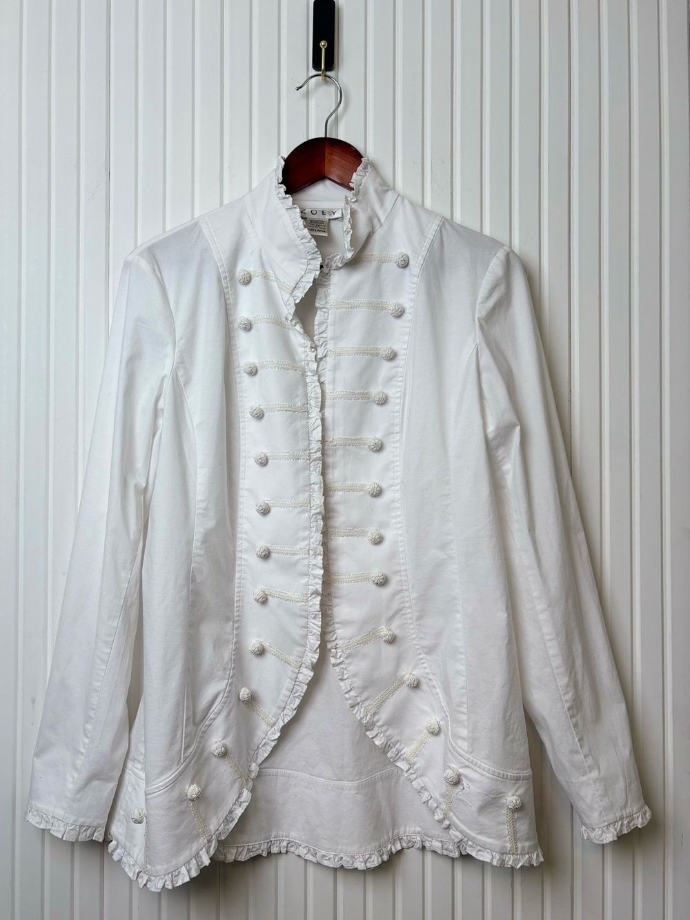 Zoey Military Lightweight Jacket L Mandarin Steampunk Victorian Ren Faire Y2K